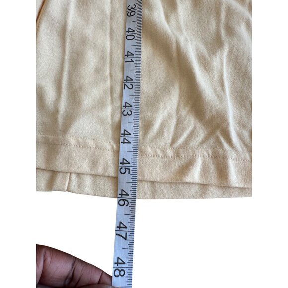 Vintage Coldwater Creek Womens Square Neck Midi Peasant Dress Yellow Cottagecore - Picture 5 of 9